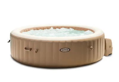 Obrázok produktu pre Intex PureSpa Bubble Massage, 1098 L, 6 osôb, Kolo, Bublinková / prúdová masáž, Polyvinylchlorid (PVC), Béžová
