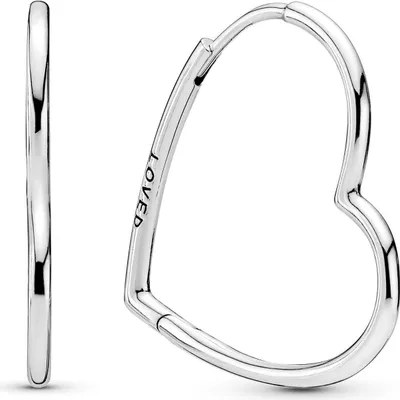 Produktbild von PANDORA JEWELRY Mod. ASYMMETRICAL HEART HOOP EARRINGS