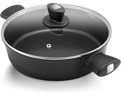 Immagine prodotto di Padella a induzione con coperchio Fadware 11321, 28 cm, 3,8 l, nera
