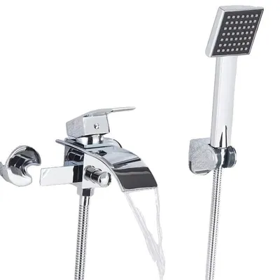 Produktbild von Badewannenarmatur, Wandmontage, zeitgenössisches Design, Chrom A