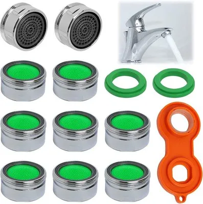 Produktbild von Famanu Wasserhahnregler und Filter 10 Stück - Für Küche und Badezimmer