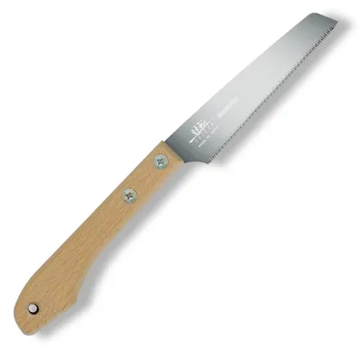 Zdjęcie produktu dla Mała japońska piła o długości 120 mm, idealna do obróbki drewna i projektów rękodzielniczych