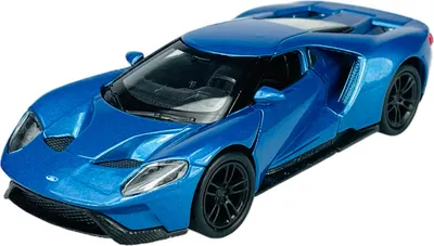 Zdjęcie produktu dla Welly 2017 Ford GT Blue 1:34-1:39 Odlewany model metalowy Nowy w pudełku 43748
