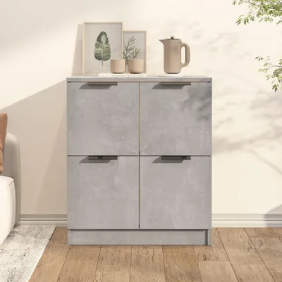 Image de vidaXL Sideboard gris béton 60x30x70 cm Bois composite