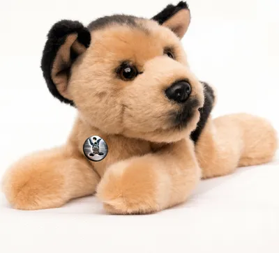 Produktbild von Schäferhund Kuscheltier liegend 24 cm - Plüsch Hund SANDY