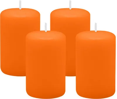 Produktbild von 4er Set Adventskranzkerzen Mandarin Orange Ø 50 x 80 mm
