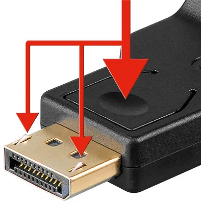 Obrázok produktu pre Goobay DisplayPort-auf-VGA-Adapter 1.1, 0,15 m (60606)