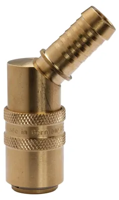 Produktbild von Riegler Temperierkupplung DN 9, Zapfen 13 mm, Schlauchtülle 45°