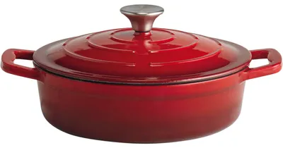 Image de APS 5 Stars Cocotte avec couvercle, hauteur : 70 mm, ø : 250 mm rouge/crème