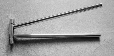Produktbild von Mindora Handtuchhalter schwenkbar Chrom Wand platzsparend 2 Arm OBI