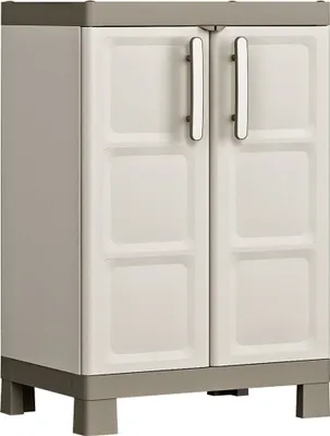 Productafbeelding van Keter Opbergkast laag Excellence 97 cm beige en taupe