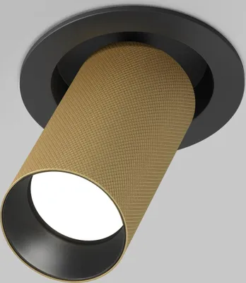 Zdjęcie produktu dla Oprawa wpuszczana okrągła złota tuba ruchoma 1xGU10 10W Artisan Maytoni