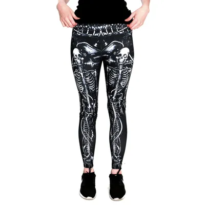 Produktbild von cosey - Halloween-Line Leggings (Einheitsgröße) - Design Meerjungfrau Skelett