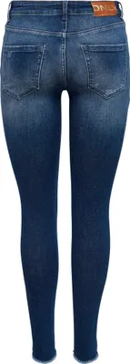 Produktbild von ONLY ONLBLUSH LIFE MID SK ANK RAW REA811 Dark Blue Denim S/32