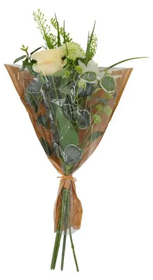 Immagine prodotto di Countryfield, composizione di fiori artificiali bianchi, decorazione, 60 cm, plastica