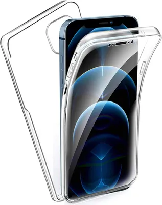 Produktbild von iPhone 12 / 12 Pro Full Cover Silikon 6.1" TPU 360° Transparent Schutzhülle