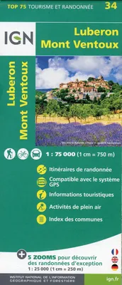 Produktbild von Lubéron Mont-Ventoux 1:75 000