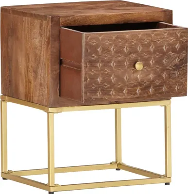 Produktbild von vidaXL Nachttisch 40x30x50 cm Mango Massivholz