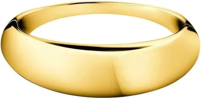 Produktbild von Calvin Klein Ellipse Damen Armreif Armband Edelstahl Gold Größe XS 54mm