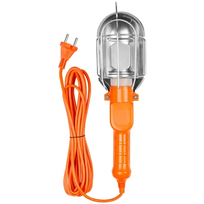 Produktbild von MasterLED Werkstattlampe mit Schutzkorb 1x E27 5 m Kabel 230 V IP20 Orange 40 W