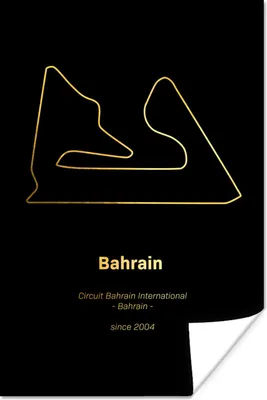 Produktbild von MuchoWow® Poster Bahrain - F1 - Rennstrecke 120x180 cm - Kunstposter