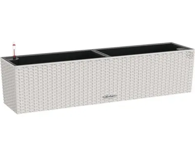 Obrázek produktu pro Plastový samozavlažovací truhlík Lechuza Balconera Cottage 79 x 19 x 19 cm světle šedý včetně zavlažovacího systému, vložky na rostliny, substrátu a ukazatele hladiny vody