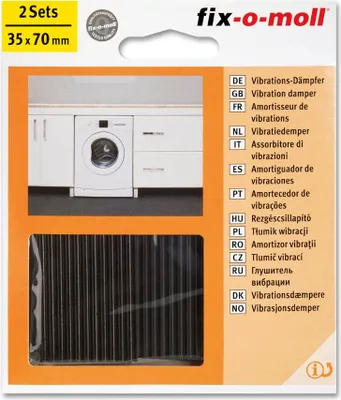 Produktbild von Vibrationsdämpfer kleb.schw.70x35mm 2Set