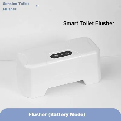 Obrázok produktu pre Automatické splachovanie toalety – Infračervený senzor na tlačidle splachovania – Napájanie na batérie – Externá súprava na modernizáciu – Dvojité splachovanie (3–6 litrov) – S diaľkovým ovládaním