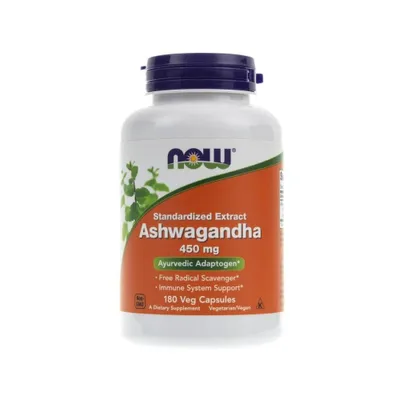 Produktbild von NOW Foods Nahrungsergänzungsmittel Ashwagandha 450 MG, BI3863