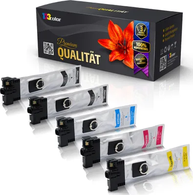 Produktbild von 5x Kompatible Tintenpatronen für Epson WorkForce Pro WF-C5710 DWF WorkForce Pro WF-C5790 DWF WorkForce Pro WF-C5200 Series WorkForce Pro WF-C5215 DW T9451 T9452 T9453 T9454 BK C M Y-Office Line Serie