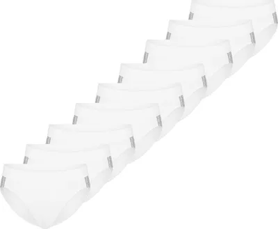 Produktbild von Schiesser 9er Pack 95/5 Stretch - Organic Baumwolle Rio Slip / Unterhose Mit softem, tonalem Bund für höchsten Tragekomfort,  Kontrastfarbene Seitenstreifen, Elastische Single-Jersey-Qualität