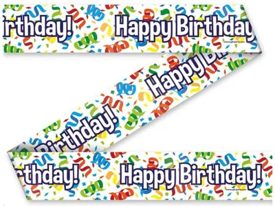 Zdjęcie produktu dla Taśma imprezowa Paperdreams - Happy Birthday Cartoon 12 m