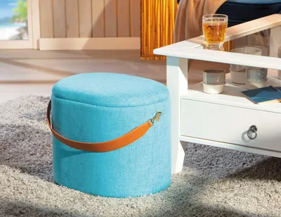 Produktbild von Inter Link Stauraum Hocker Dilia blau