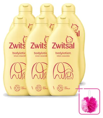 Zdjęcie produktu dla 6 x Balsam do ciała Zwitsal, pielęgnacyjny, 400 ml - zestaw ekonomiczny - 6 sztuk