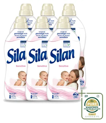 Produktbild von 6 x Silan Sensitive Weichspüler - 1144 ml - Vorratspackung - 6 Stücke