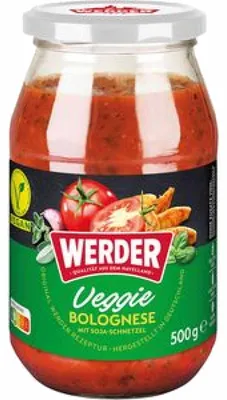 Produktbild von Werder Veggie Bolognese (1x500ml Flasche)