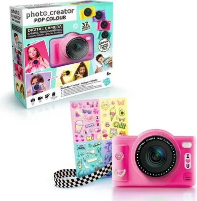 Obrázok produktu pre Digitálny fotoaparát pre deti, Canal Toys Photo Creator, ružový, vrátane 8 GB SD karty, CLK 042