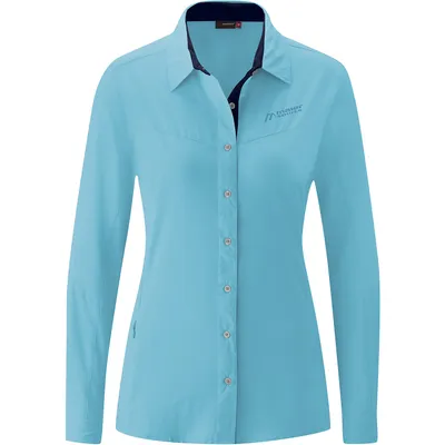 Produktbild von Maier Sports Damen Trekkingbluse Sinnes Tec Damen 67859 Türkis 40