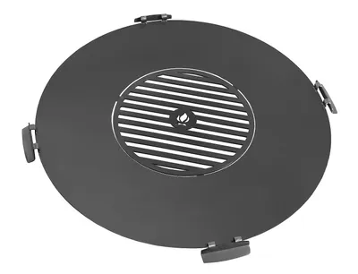 Obrázek produktu pro Grilovací deska pro ohnivou mísu 82 cm s grilovacím roštem 40 cm a 4 držadly Grilovací rošt