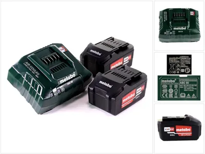 Image de Metabo Akku-Basic-Set 2 Akku 18V 4Ah Basic-Set4.0Ah+2Ak. (685050000)