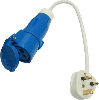 Image de Câble adaptateur UK CEE Adaptateur de connexion Caravane Camping-car Bateau 230V (HA)