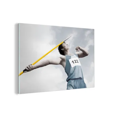 Obrázok produktu pre MuchoWow® Sklenené obrazy - Obrazy na stenu - Foto na skle Oštepár so sivou oblohou 90x60cm Nástenná dekorácia zo skla - akrylový sklenený obraz - akrylové