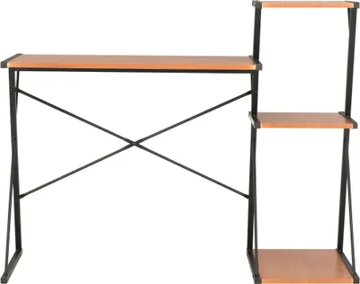 Immagine prodotto di Scrivania con Ripiano Nera e Marrone 116x50x93 cm