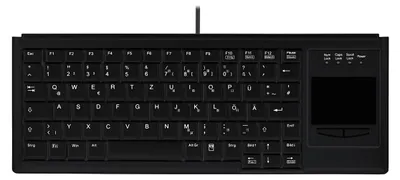 Obrázok produktu pre Contour Design Active Key AK-4400-GU, Mini, Kábel, USB, Nožnicový spínač, QWERTZ, Čierna