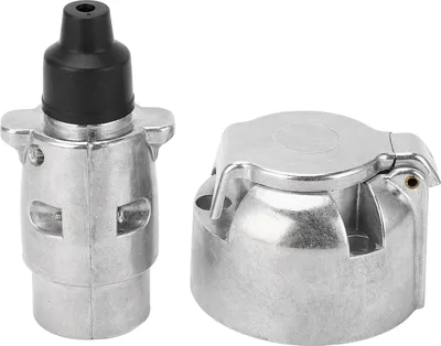 Obrázok produktu pre 7 pinová zásuvka pre príves Európske štandardné hliníkové prívesy Adaptér prívesu pre RV lode 12V
