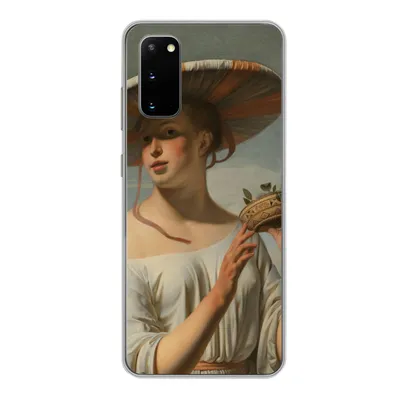 Produktbild von MuchoWow® Handyhülle Schutzhülle Hülle für Samsung Galaxy S20 Mädchen mit breitem Hut - Gemälde von Cäsar Boëtius van Everdingen Silikon Softcase Handy Hülle - Bild