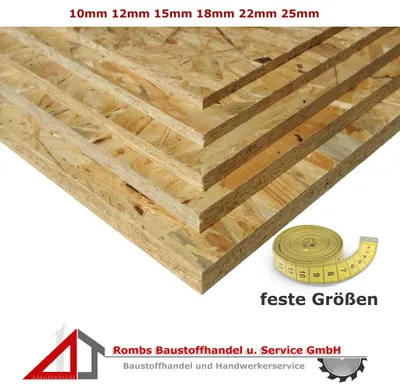 Produktbild von OSB3 Grobspanplatten feste Größe