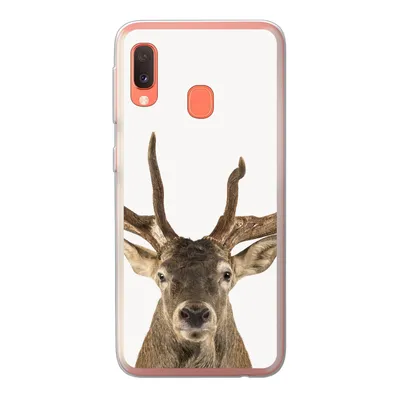 Produktbild von MuchoWow® Handyhülle Schutzhülle Hülle für Samsung Galaxy A20e Hirsche - Tiere - Geweih - Kinder - Jungen Silikon Softcase Handy Hülle - Abdeckung