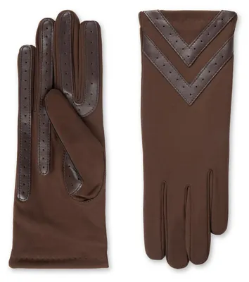 Productafbeelding van Isotoner Elasthan-handschoenen voor dames, met touchscreen-functionaliteit, een warme fleecevoering en