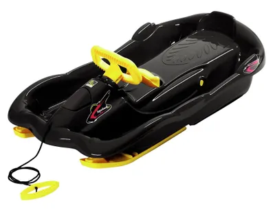 Obrázok produktu pre Plastový bob AlpenSpace s volantom, čierny